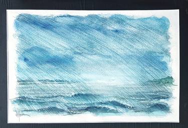 Original Seascape Painting by Annie Malarme
