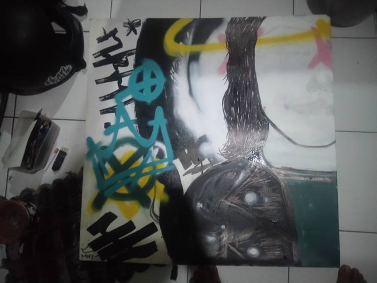 Original Street Art Graffiti Painting by Mhy Why