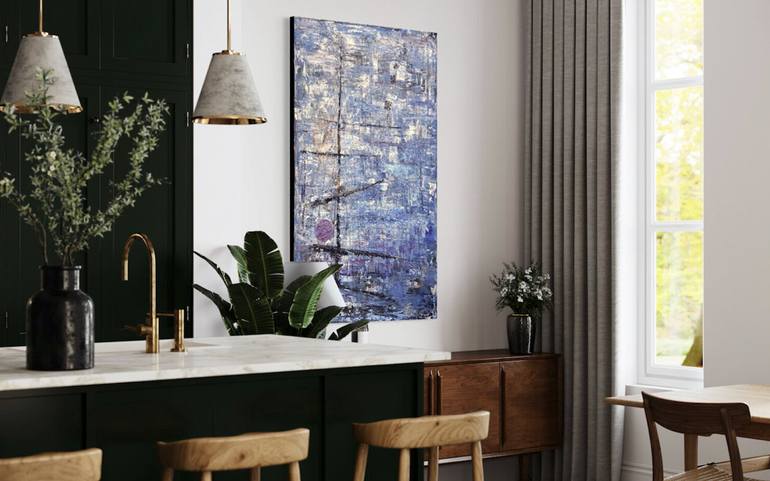 Original Abstract Boat Painting by Matthias Lupri