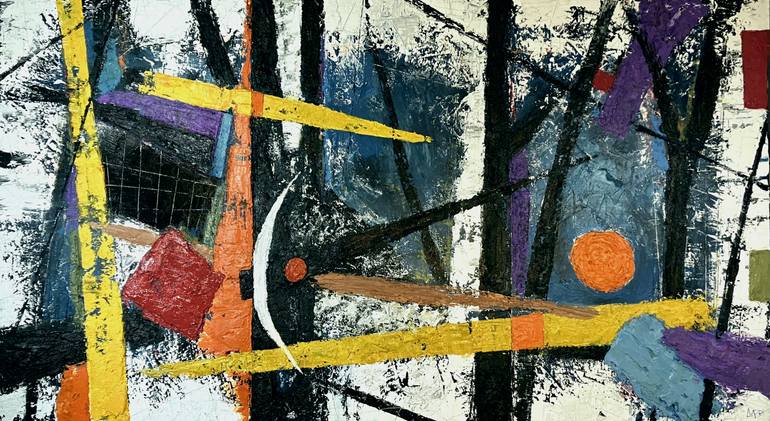 Original Abstract Expressionism Abstract Painting by Matthias Lupri