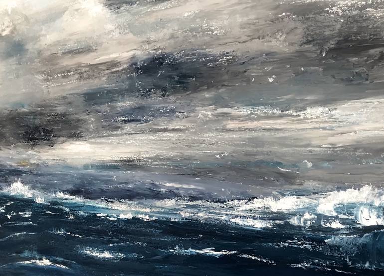 Original Modernism Seascape Painting by Matthias Lupri