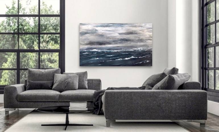 Original Modernism Seascape Painting by Matthias Lupri