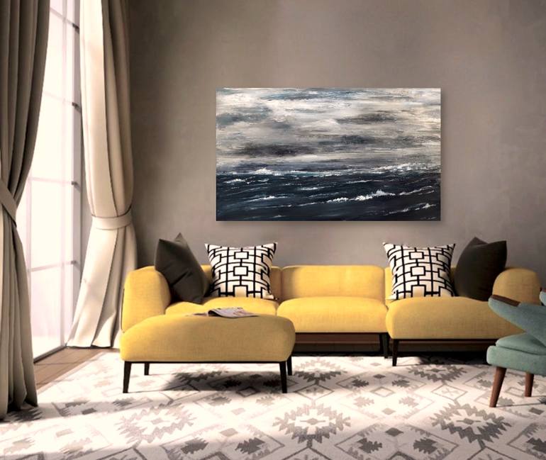 Original Modernism Seascape Painting by Matthias Lupri