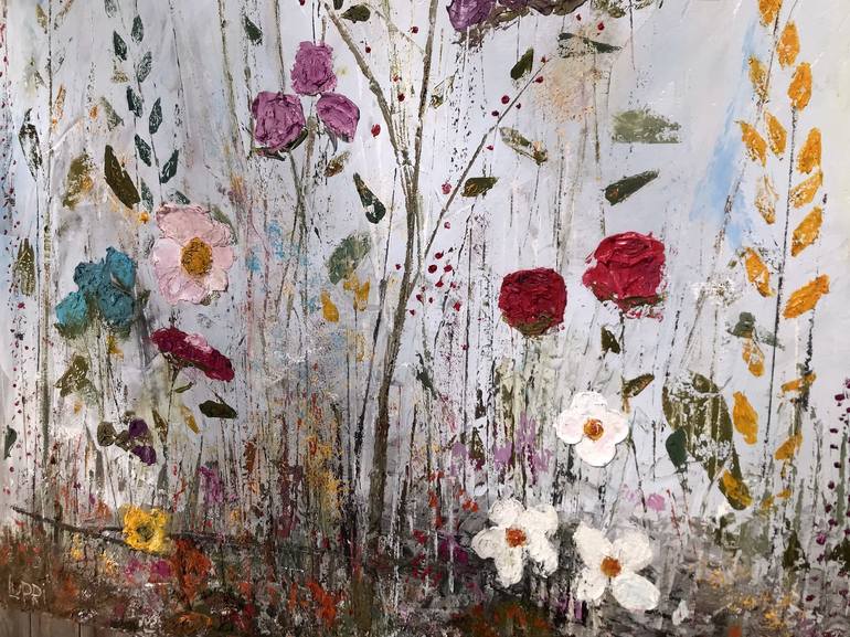 Original Expressionism Floral Painting by Matthias Lupri