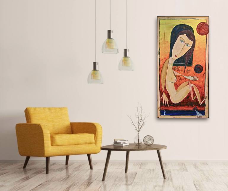 Original Abstract Nude Painting by Matthias Lupri