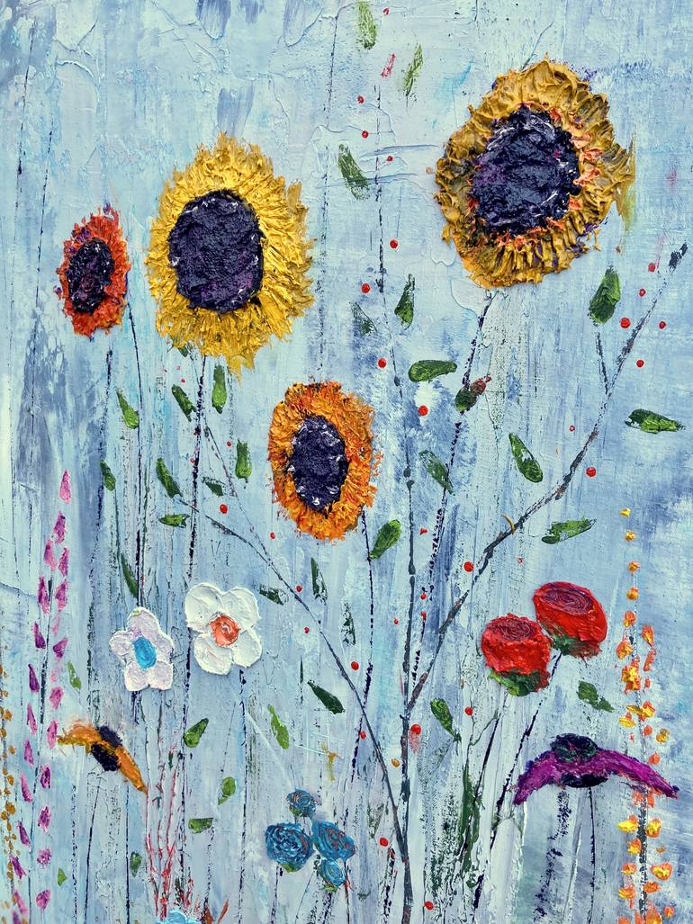 Original Expressionism Floral Painting by Matthias Lupri