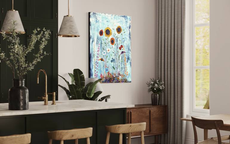 Original Expressionism Floral Painting by Matthias Lupri