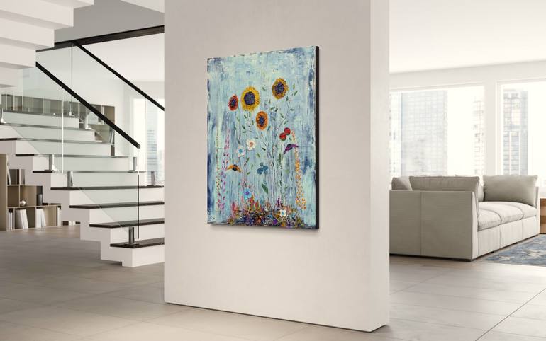 Original Expressionism Floral Painting by Matthias Lupri