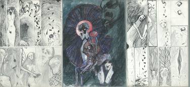 Original Expressionism People Mixed Media by Eduardo Bustos Segovia