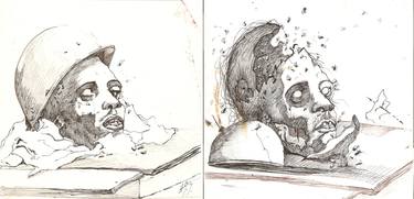 Original Conceptual Mortality Drawings by EDUARDO BUSTOS SEGOVIA