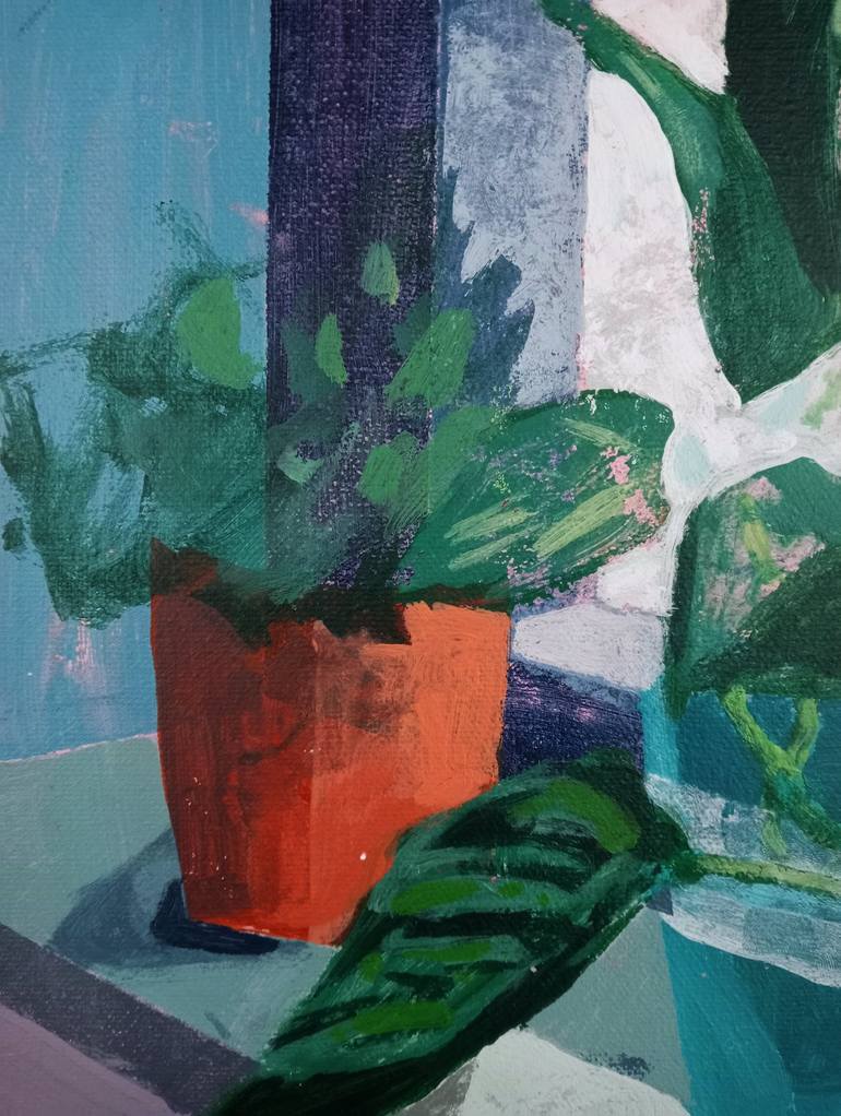 Original Abstract Expressionism Botanic Painting by Luigi Iona