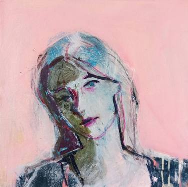 Original Abstract Expressionism Portrait Paintings by Luigi Iona
