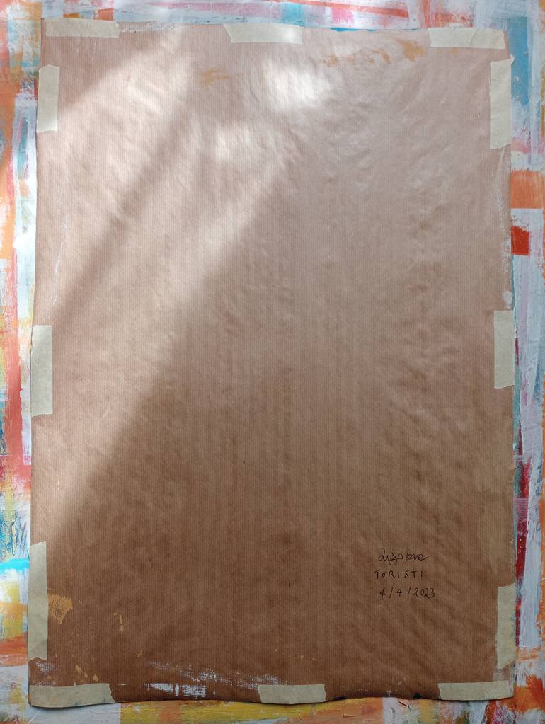 Original Abstract Expressionism Cities Painting by Luigi Iona