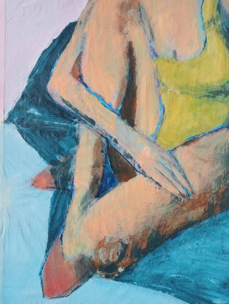 Original Abstract Expressionism Women Painting by Luigi Iona