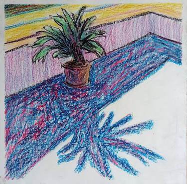Original Abstract Expressionism Botanic Drawings by Luigi Iona