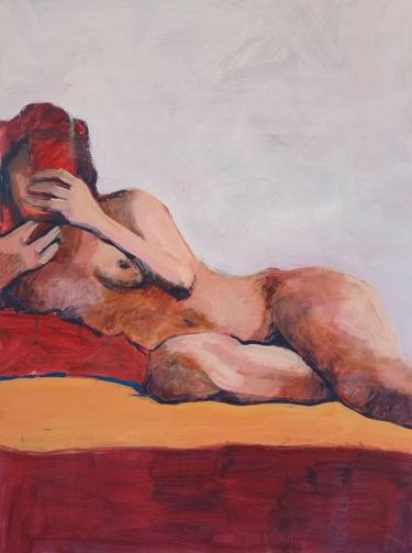 Original Abstract Expressionism Nude Paintings by Luigi Iona