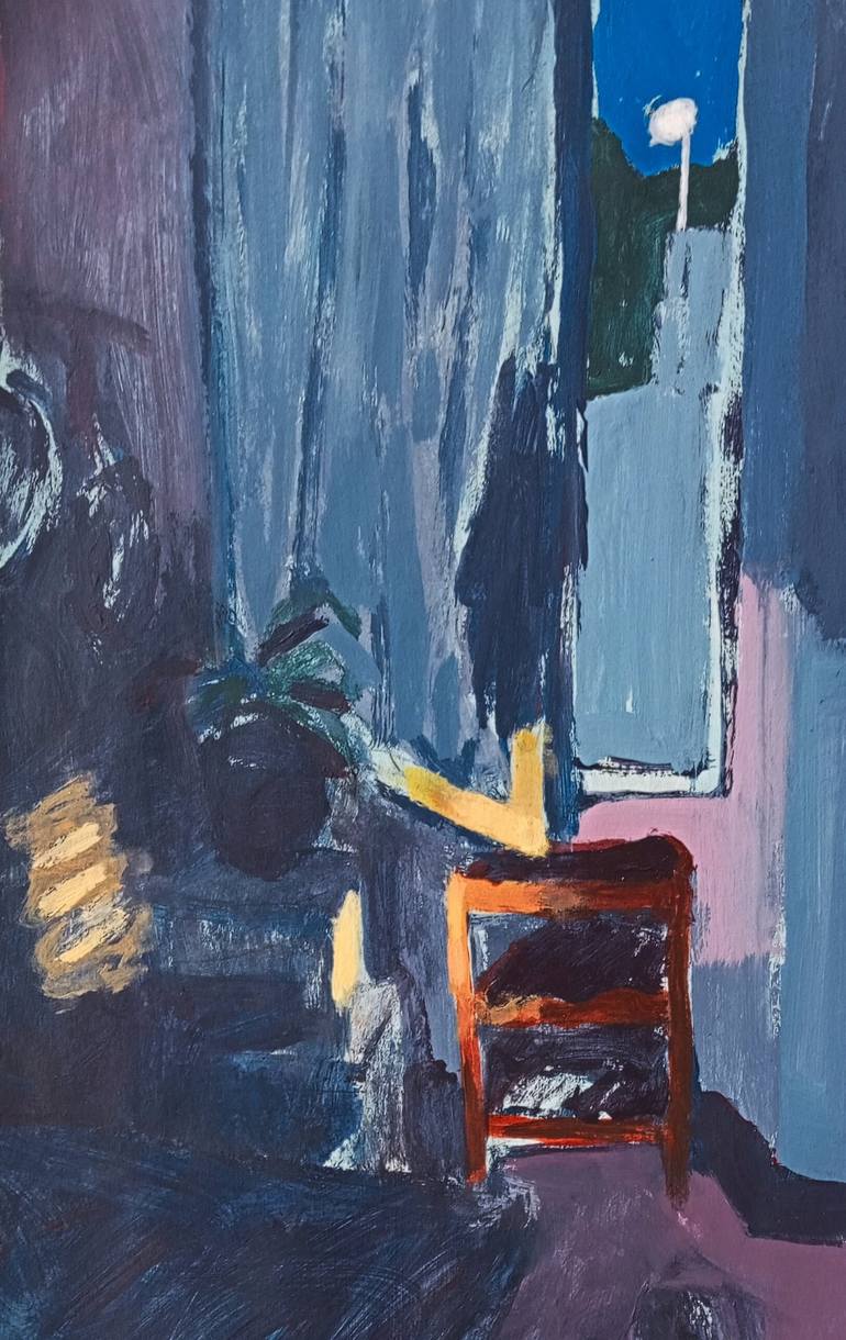 Original Abstract Expressionism Kitchen Painting by Luigi Iona