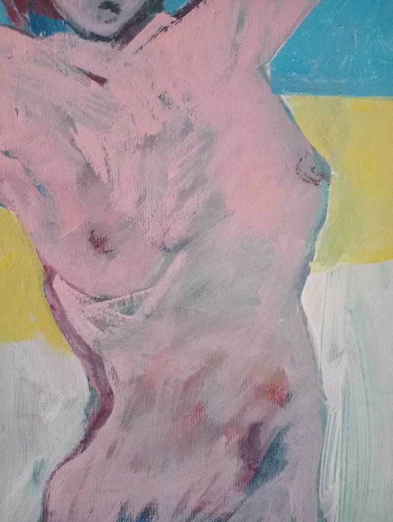 Original Abstract Expressionism Women Painting by Luigi Iona