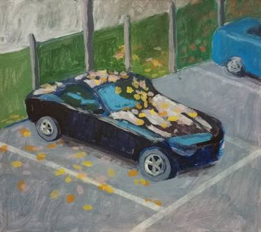 Original Abstract Expressionism Car Paintings by Luigi Iona
