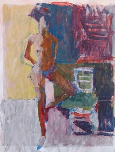 Original Abstract Expressionism Women Paintings by Luigi Iona