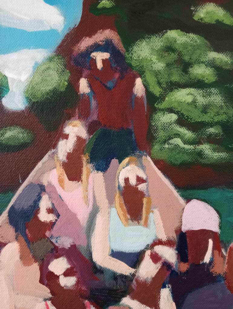 Original People Painting by Luigi Iona