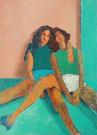 Original Expressionism Women Paintings by Luigi Iona