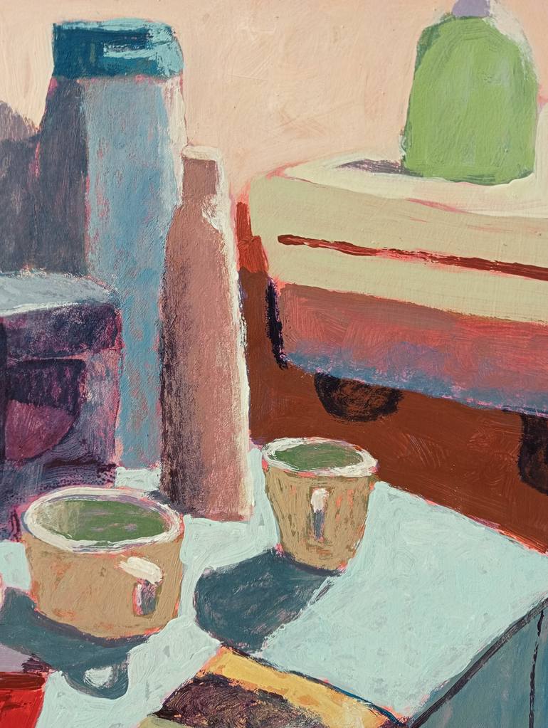Original Abstract Expressionism Still Life Painting by Luigi Iona
