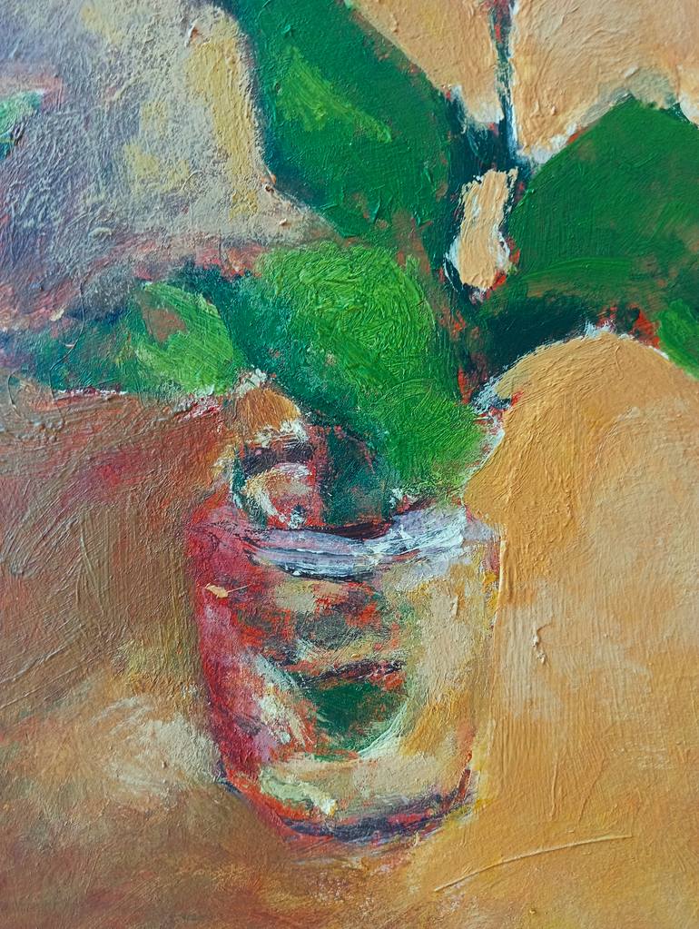 Original Abstract Expressionism Botanic Painting by Luigi Iona