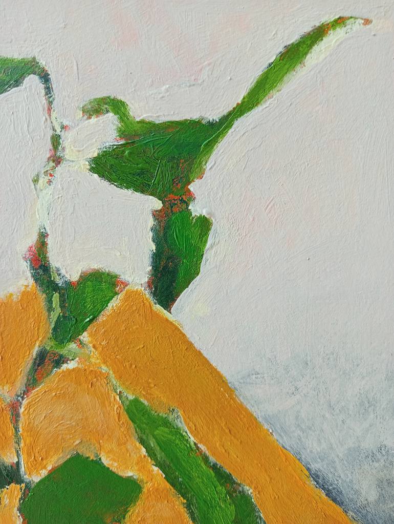 Original Abstract Expressionism Botanic Painting by Luigi Iona