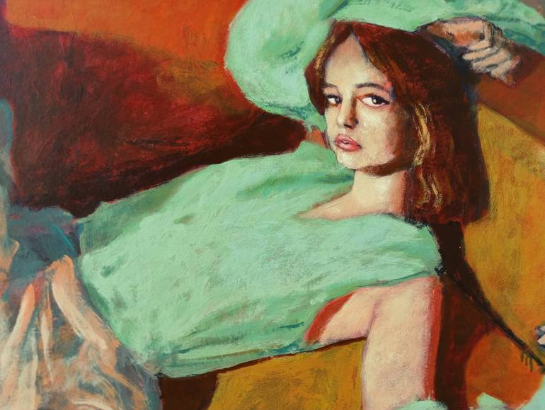 Original Figurative Women Painting by Luigi Iona