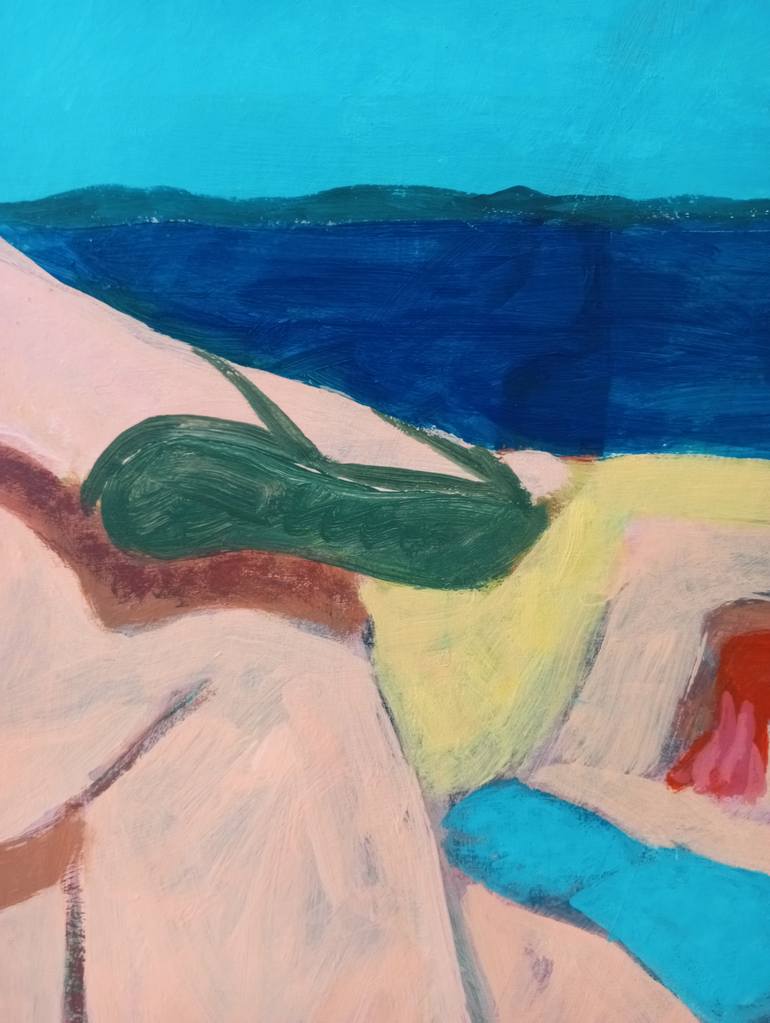 Original Abstract Expressionism Women Painting by Luigi Iona