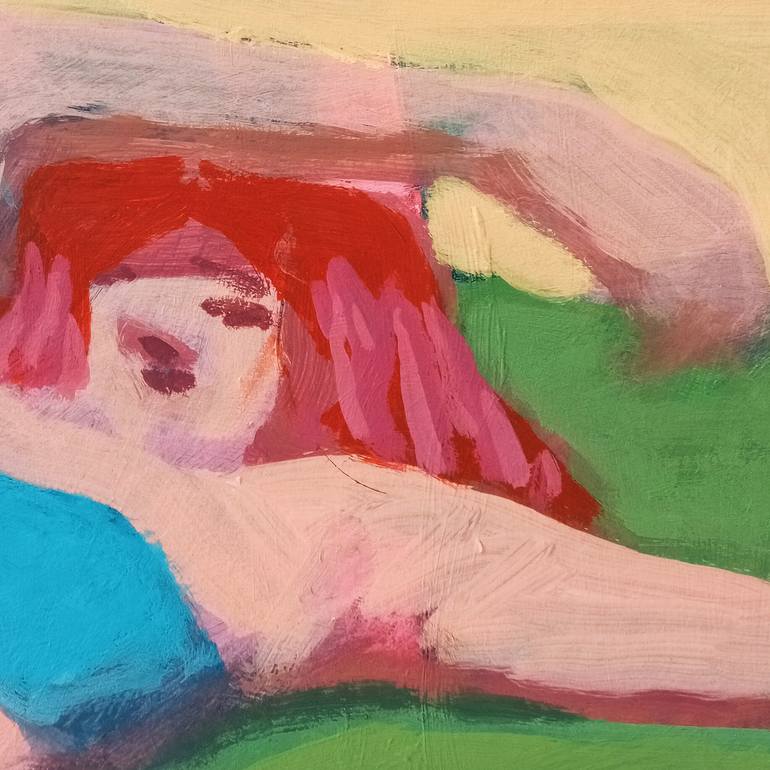 Original Abstract Expressionism Women Painting by Luigi Iona