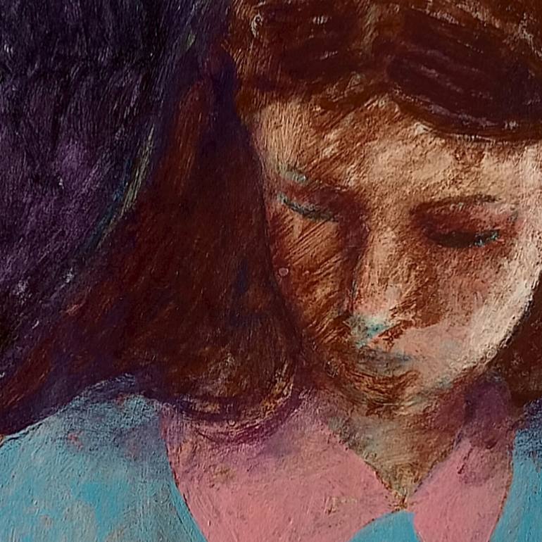 Original Expressionism Women Painting by Luigi Iona