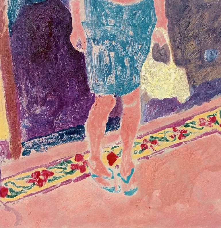 Original Abstract Expressionism Women Painting by Luigi Iona