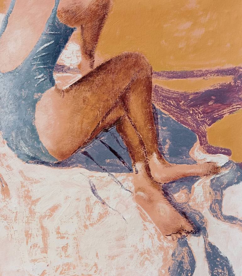 Original Abstract Expressionism Women Painting by Luigi Iona
