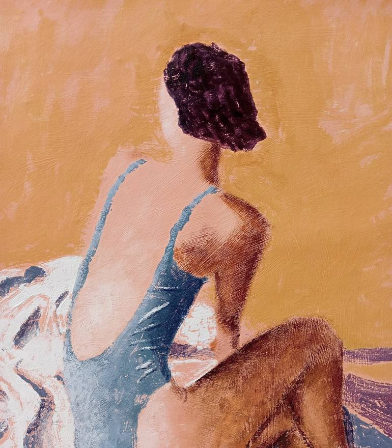 Original Abstract Expressionism Women Painting by Luigi Iona