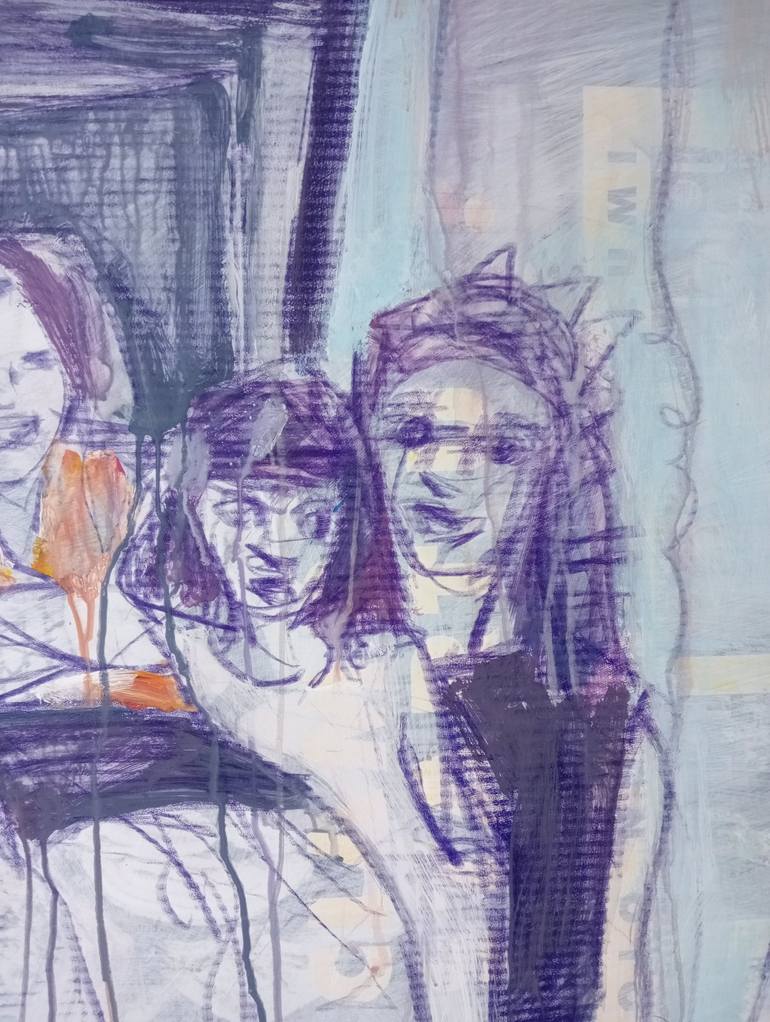 Original Expressionism Family Painting by Luigi Iona