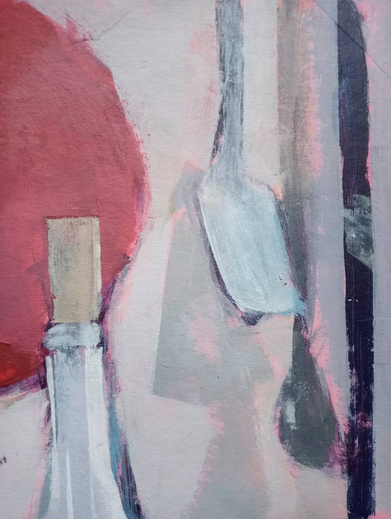 Original Abstract Expressionism Still Life Painting by Luigi Iona