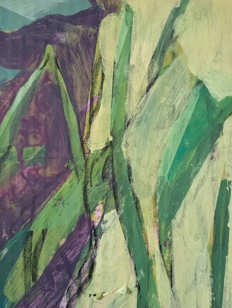 Original Abstract Expressionism Botanic Painting by Luigi Iona