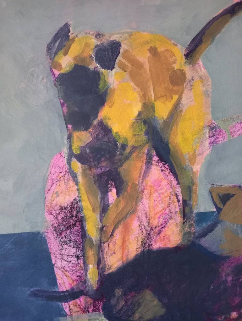 Original Contemporary Dogs Painting by Luigi Iona