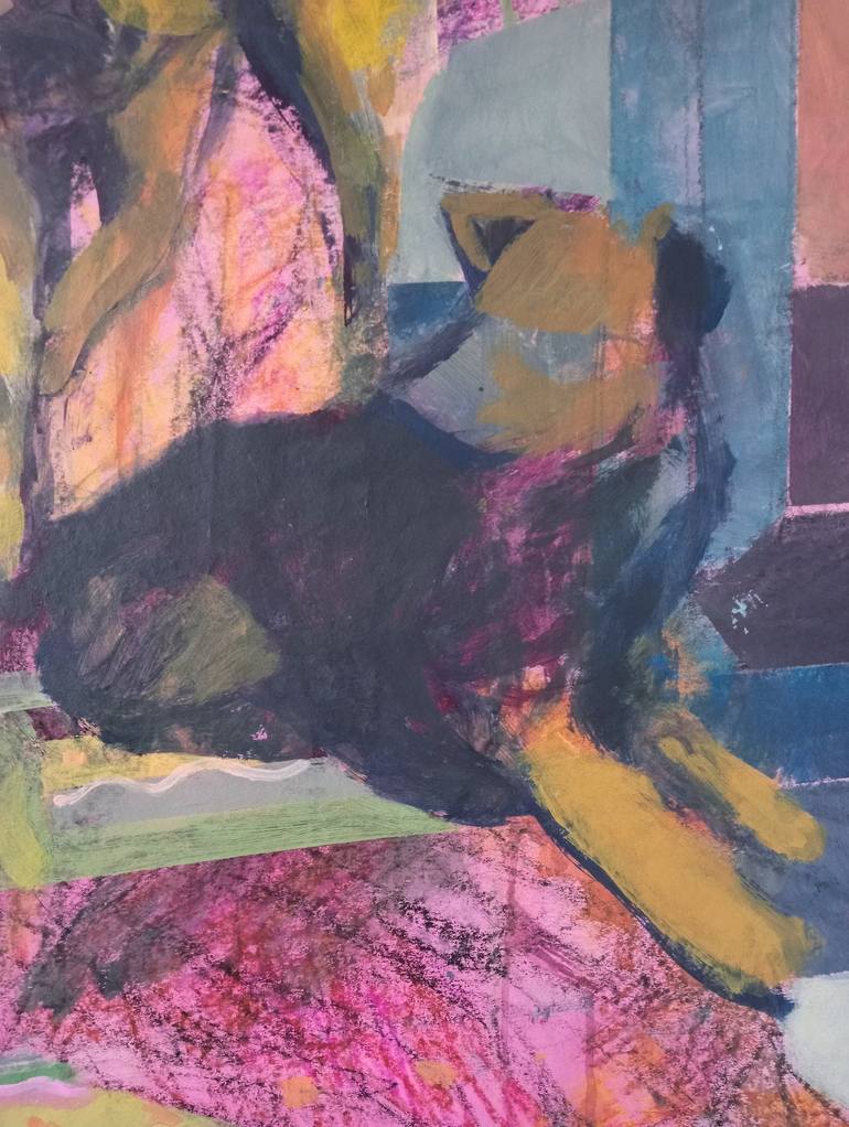 Original Contemporary Dogs Painting by Luigi Iona