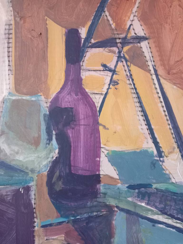 Original Abstract Expressionism Still Life Painting by Luigi Iona
