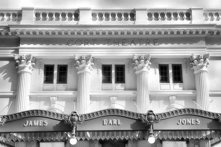 Original Architecture Photography by Sarah C Perkins | Black & White Art on Paper | Night At The Theatre - Limited Edition of 100