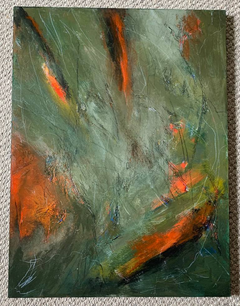Original Abstract Expressionism Abstract Painting by Lorraine Smart