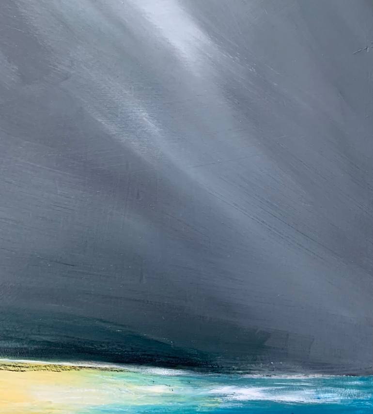 Original Expressionism Beach Painting by Lorraine Smart