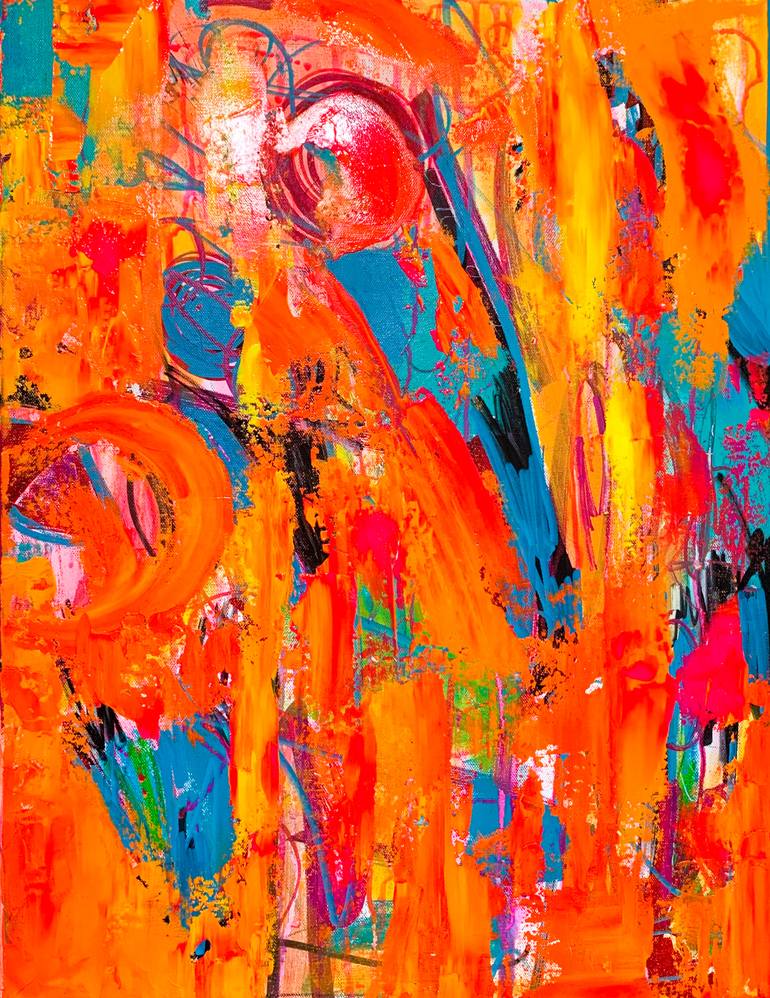 Original Contemporary Abstract Painting by Lorraine Smart