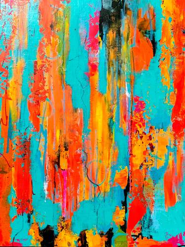 Original Abstract Expressionism Abstract Painting by Lorraine Smart