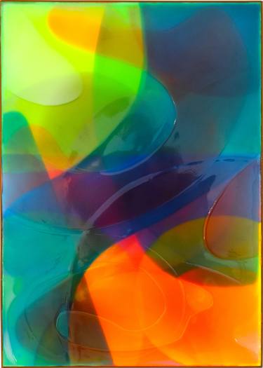 Modern Painting resin Multicolor 3d Wall Art Framed plexiglass thumb