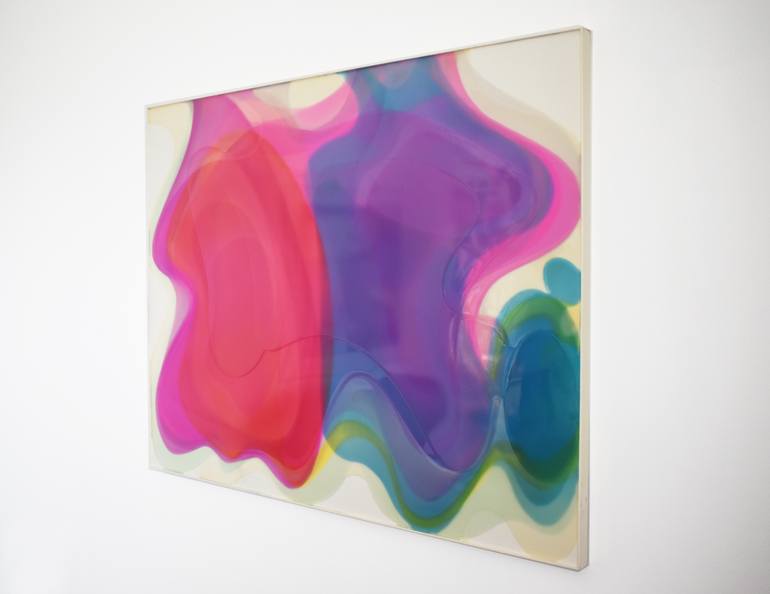 Original Abstract Fantasy Painting by Rudy Tassos