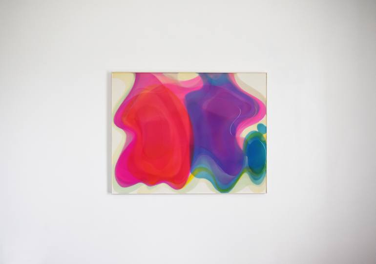 Original Abstract Fantasy Painting by Rudy Tassos